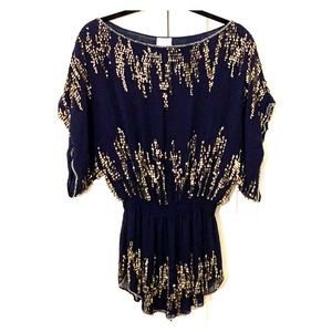 Navy blue blouse
